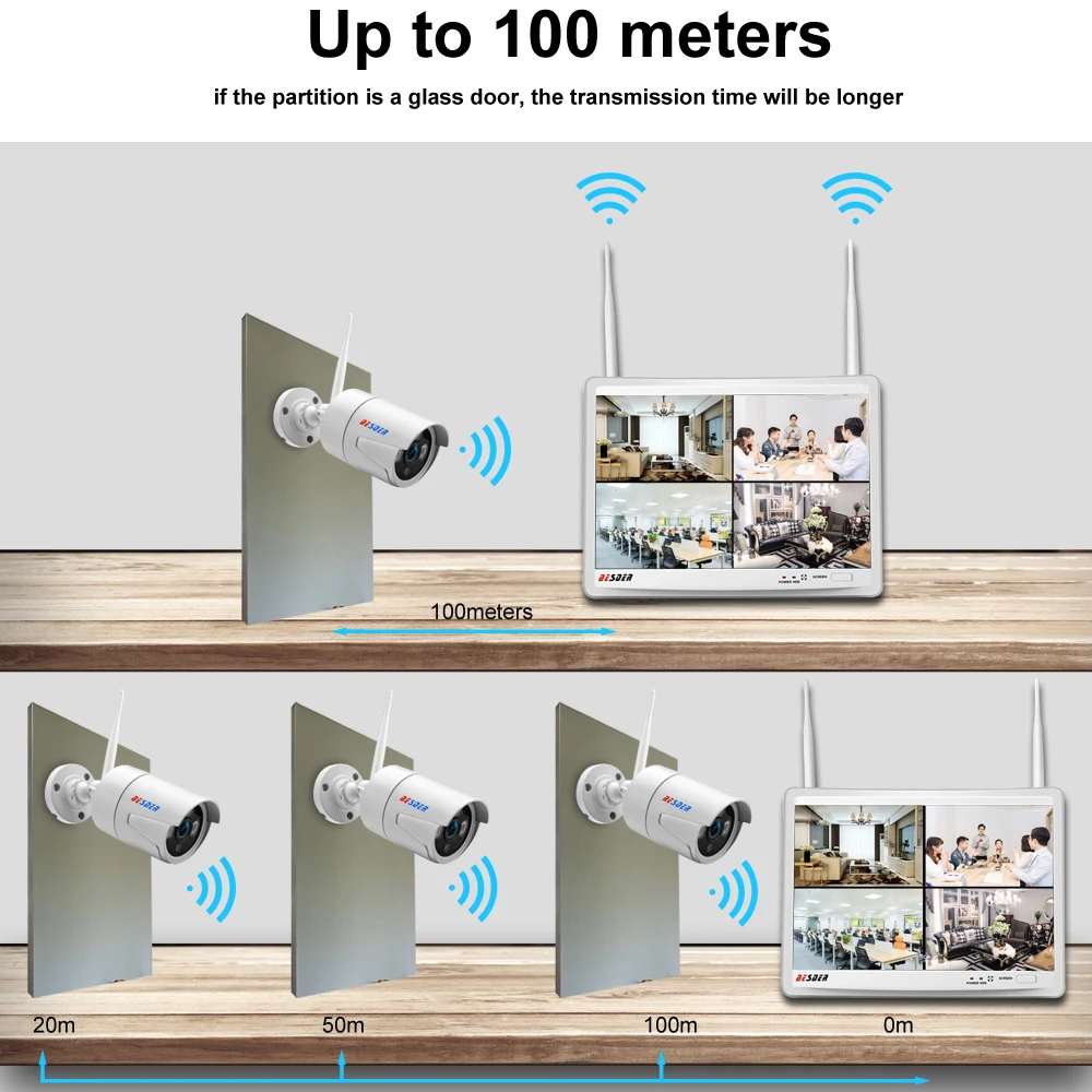 Besder 1080 P/960 P/720 P Wifi NVR CCTV система все в одном 4CH беспроводной комплект