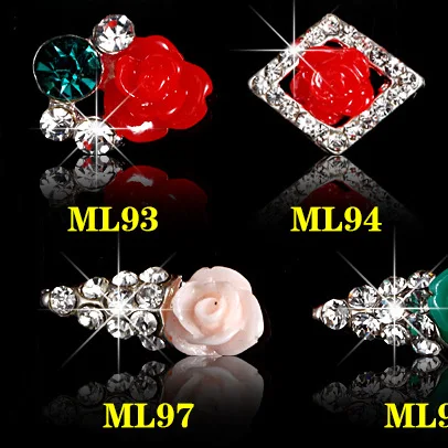 10pcs New Crystal Colourful Nail Rhinestone Alloy Art Decorations DIY Glitter 3D Jewelry Manicure Supplies | Красота и здоровье