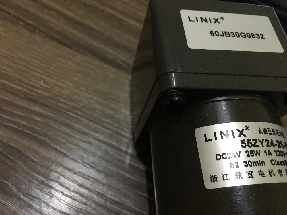 Двигатель замедления постоянного тока LINIX двигатель постоянного тока редуктор 55ZY24-25/60JB30G0832 новый оригинальный