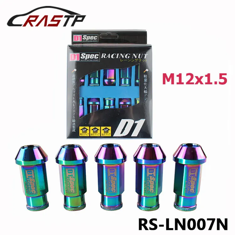 RASTP 20 шт. Neo Chrome M12 x 1 5 алюминиевая винтовая крышка внешний декор болтовые диски