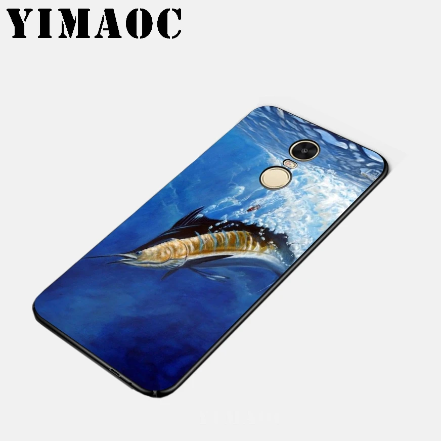 YIMAOC Fishing Lake Art Soft Silicone Case for Xiaomi Redmi 6 Note 4X 4A 5A 5 Plus MiA1 A2 Pro Lite Mi 8 A1 |