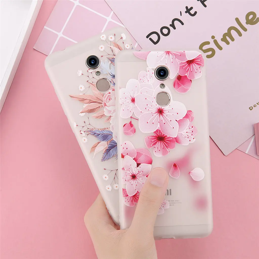 USLION 3D цветок чехол для телефона для Xiaomi POCOPHONE F1 8 8 SE 6 6X Mix 2 Redmi 6 6 Pro 4X 5A 4 5 Plus Note 4/Note 5 4X 5A Мягкий ТПУ чехол с мультипликационным рисунком