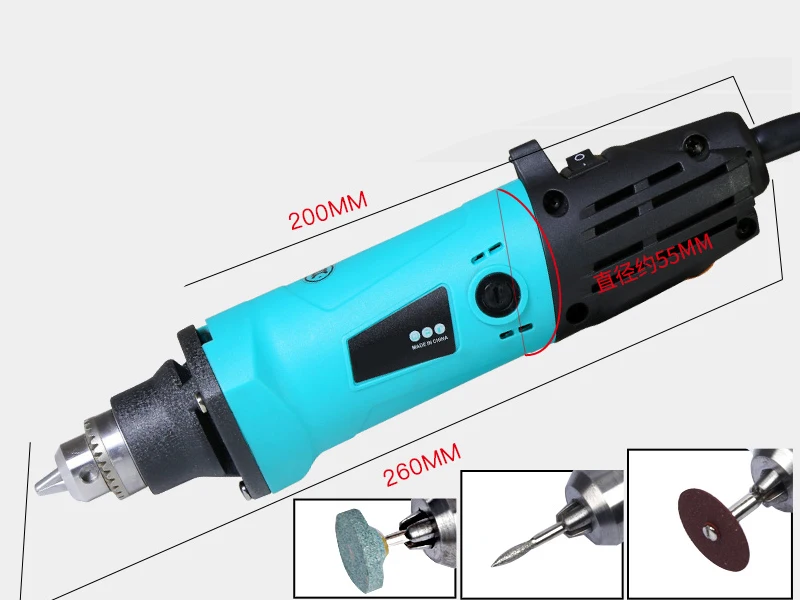 Высококачественные электроинструменты 380 Вт мини измельчитель dremel с переменной