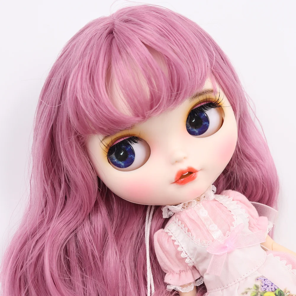 Кукла Blyth ICY DBS для серии № BL1063 темно розовые волосы открытый рот с зубцами резные