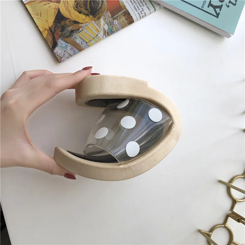 

YEELOCA Slippers Women Summer Indoor Flat with Low Heels Polka Dot Fashion black Slides Open Toe Casual Shoes Woman