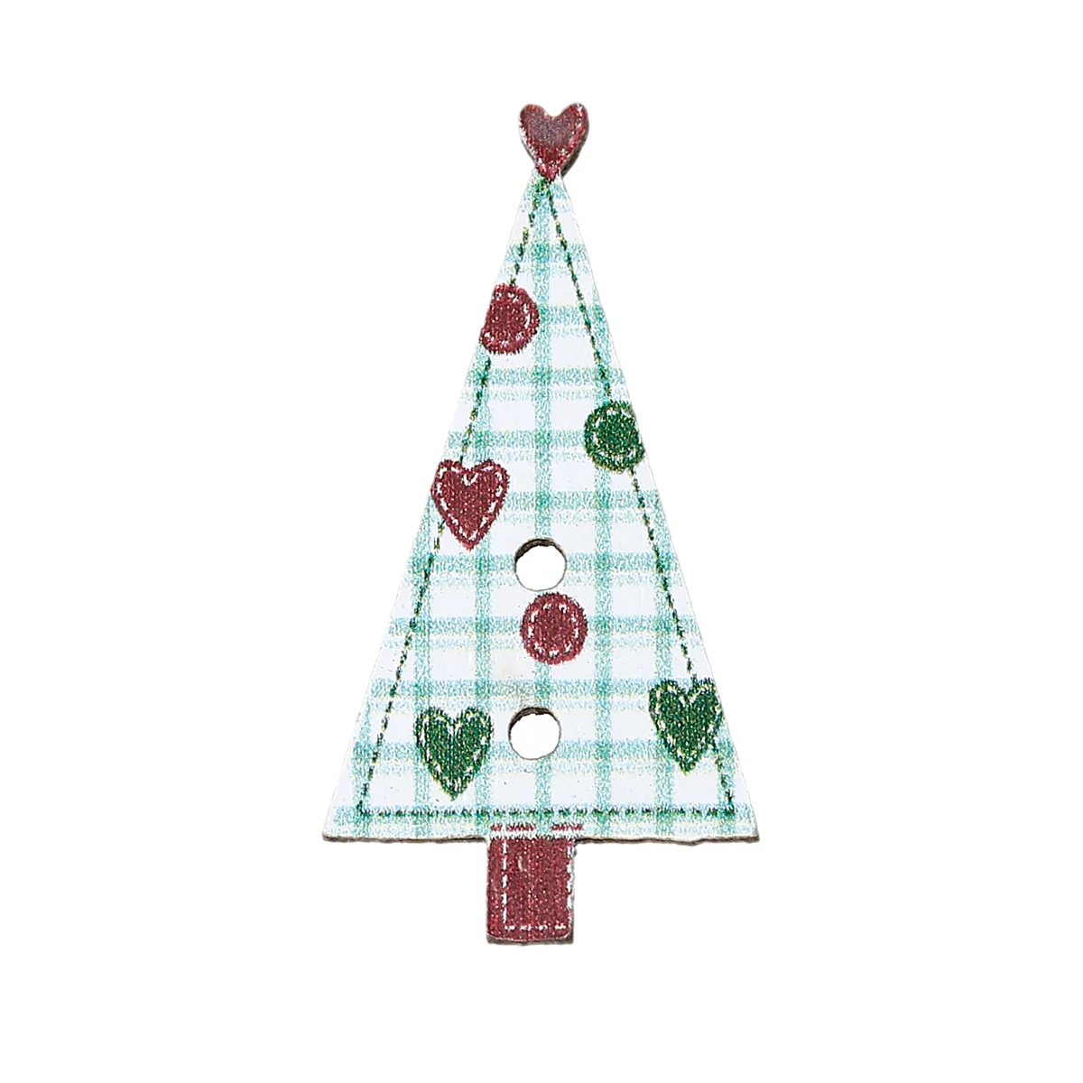 Деревянные швейные кнопки для скрапбукинга зеленые два отверстия с узором в виде