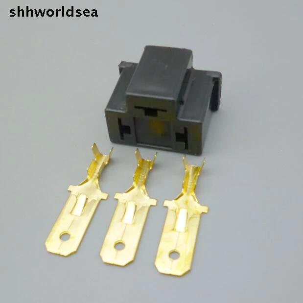 Shhworldsea 5/10/50/100 комплектов переходник для разъема H4 9003 штекер 12 в держатель