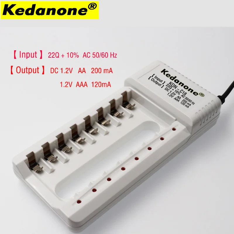 Kedanone зарядное устройство KDN-C18 8 слотов зарядное устройство для AA/AAA Ni-MH/Ni-Cd батареи интеллектуальное зарядное устройство - Цвет: 1 Charger