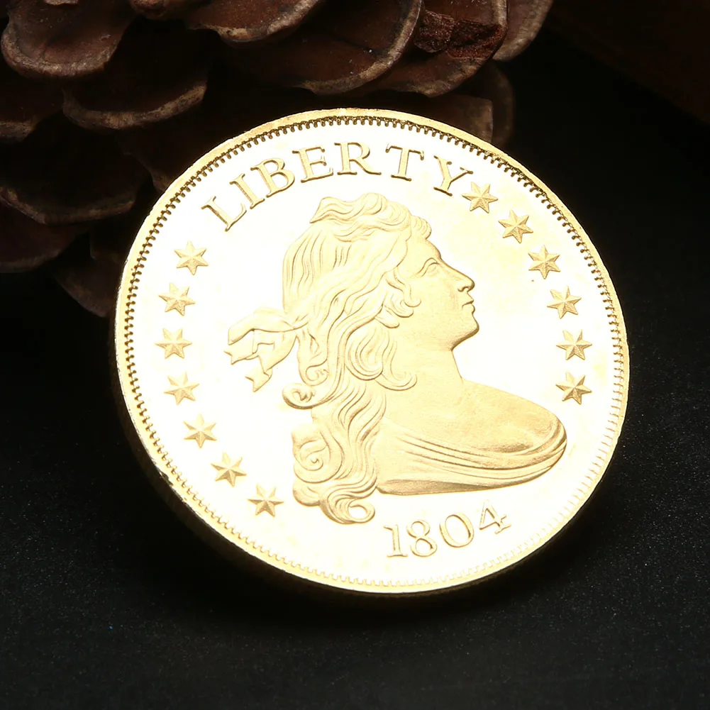 1804 американская Liberty Numismatics Серебряная иностранная памятная монета для сбора