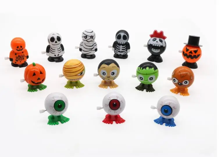 iWish Halloween Wind Up Jump White Mummy Human Skeleton Jumping Mummies Skull Gift Toy For Children Toys All Saints' Day | Игрушки и