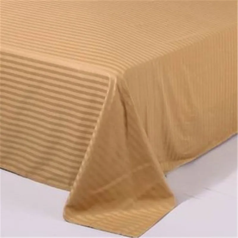 

1pcs pure color 100% cotton advanced satin striped flat sheet sheets various sizes can be customized58