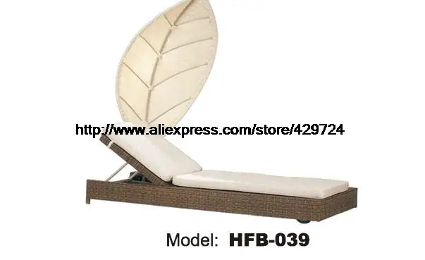 Отдых шезлонг ротанга открытый современный лежащий диван кровать гамак мебель