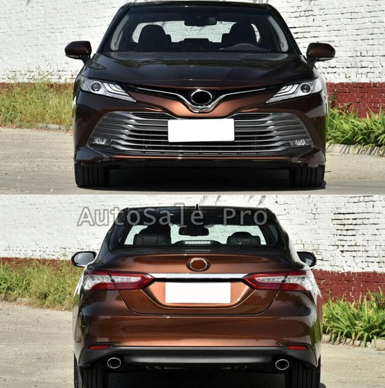 Новинка аксессуары для TOYOTA Camry 2018 внешняя защитная накладка на задний бампер из