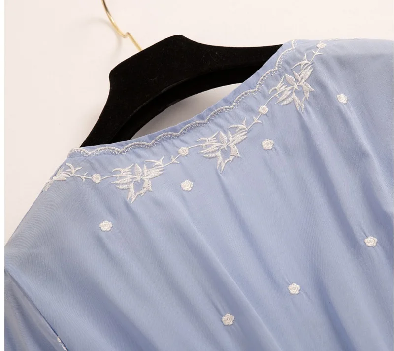 Embroidery Vintage Beach Midi Dress Swimwear Ladies Cotton Slim Casual Tunics Kaftan Beach Dress gravida Summer Boho Dress