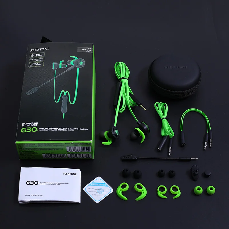 Новое прибытие Plextone маленький Hammerhead G30 игровая гарнитура стерео Бас