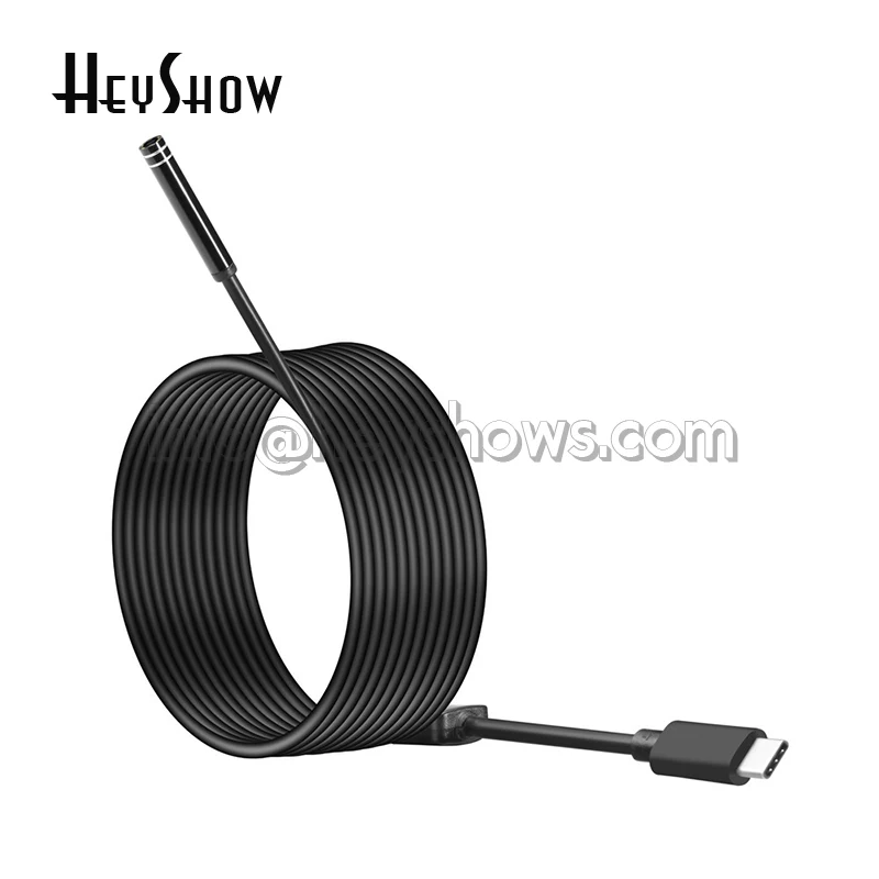 8 мм объектив 8LED 720 P HD Wifi Водонепроницаемая эндоскопическая камера видео инспекция жесткая линия Мини Endoscopio для Micro Android USB TYPE-C