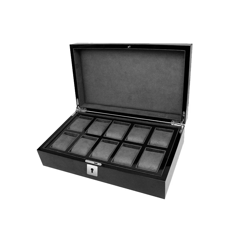 Luxury 10 Slots Handmade Wood Watch Box Clock Case Time for Holding | Наручные часы