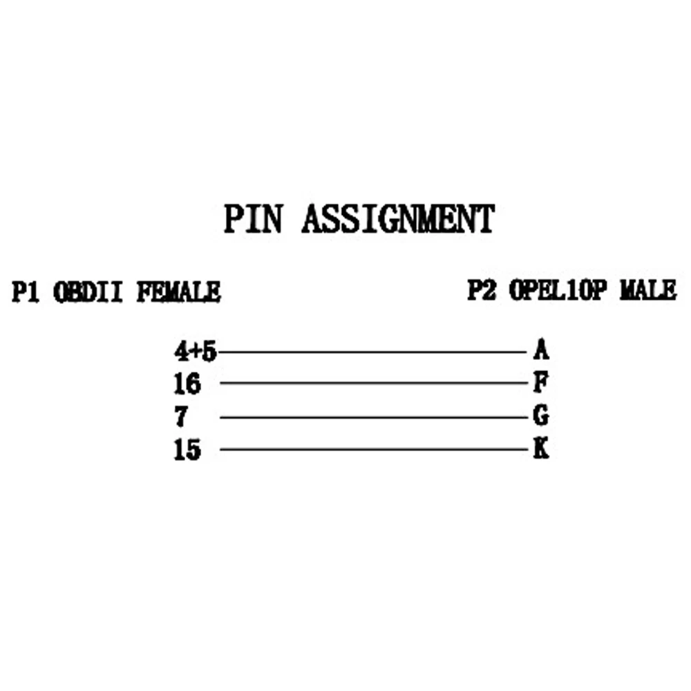 

for OPEL 10PIN for Vauxhall Car Diagnostic Extension Cables And Connectors Obd2 Scanner Adapter