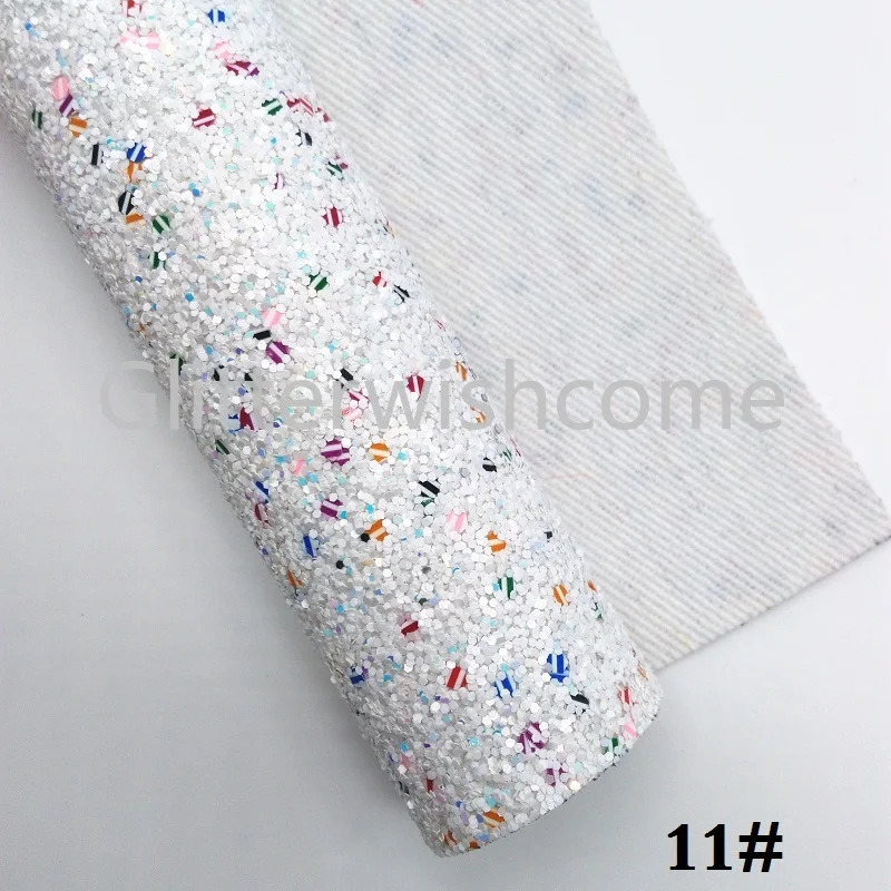 Glitterwishcome 21X29 см A4 размер винил для бантов Рождество толстый блеск кожа Fabirc искусственная кожа листы для бантов, GM383A