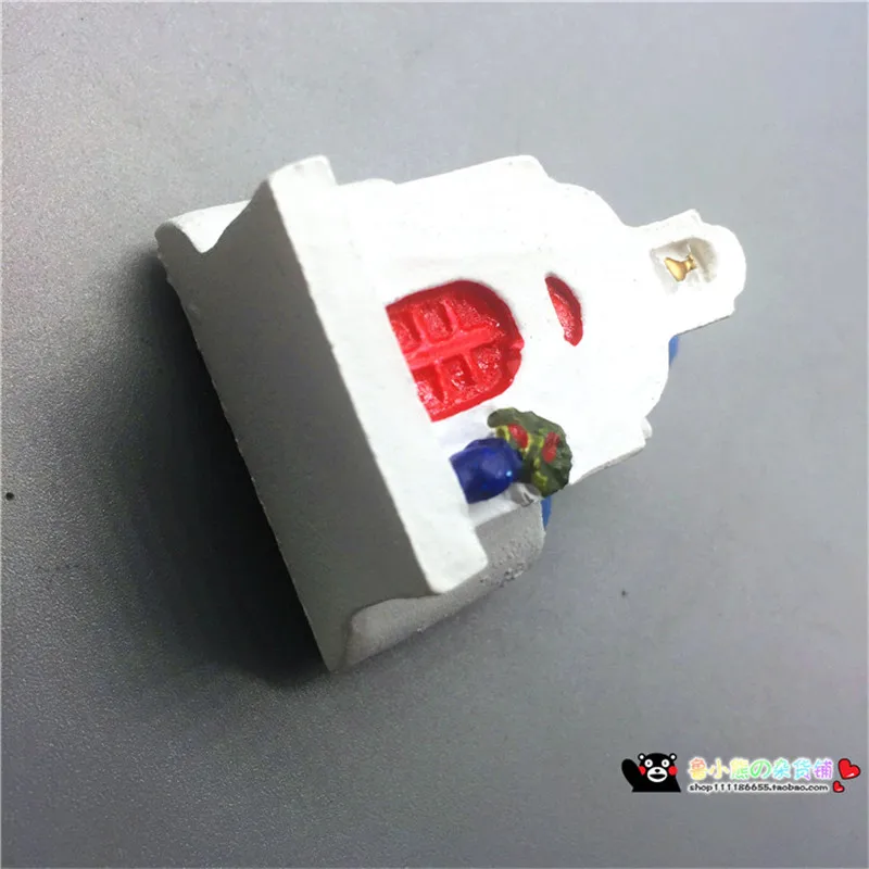 Белые полимерные 3d наклейки ручной работы на холодильник для церкви Греции