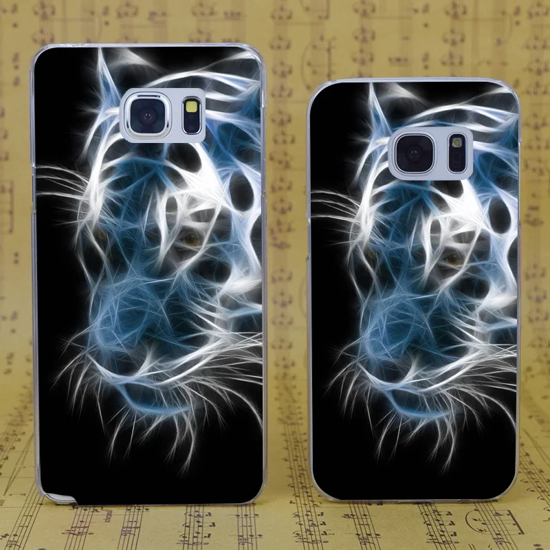 Dream Фокс b4021 Тигр световой светящиеся Прозрачные Жесткий Чехол для Samsung Galaxy S 4 5 6 7 8