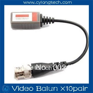 10 пара/лот камера CCTV BNC пассивный видео балун трансиверный кабель коаксиальный
