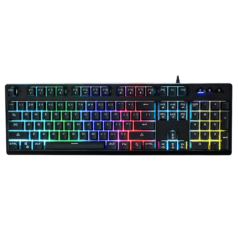 Саго P010 Подсветка Gaming Keyboard Teclado геймер плавающий светодио дный подсветкой USB с