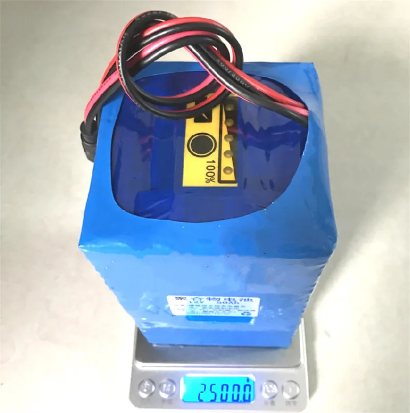 Литиевый 12 V аккумулятор 12 V 50AH полимерный 11,1 V+ заряженный дисплей громкости 5A зарядное устройство для 12 V 480 W грыжа ламповый инвертор контроль за дверью