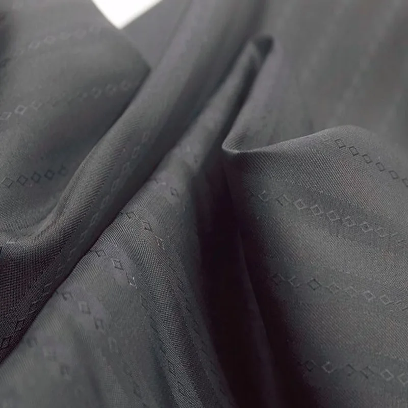 50x130 см королевская черная полоса жаккард полиэстер подкладка ткань для DIY