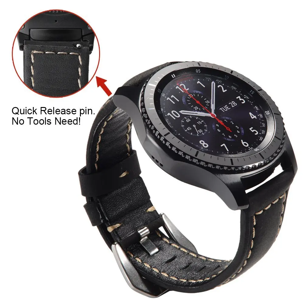 Сменный ремешок GXV из мягкой кожи для Samsung Galaxy Gear S3 Classic смарт часов Frontier с ремешком