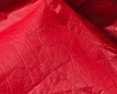 Красный YCHEN 006 Tyvek ткань бумажный эффект 1 м* 1,35 м текстиль tissu ручной работы портной DIY ткани Швейные аксессуары - Цвет: Красный