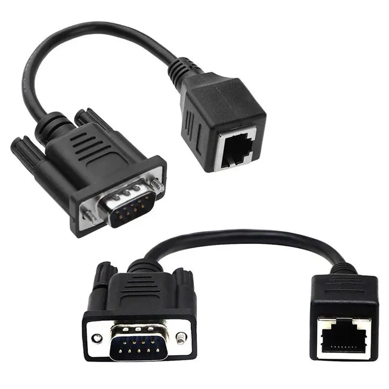 DB9 к RJ45 кабель VGA папа удлинитель адаптер конвертер сетевой провод|Кабели| |