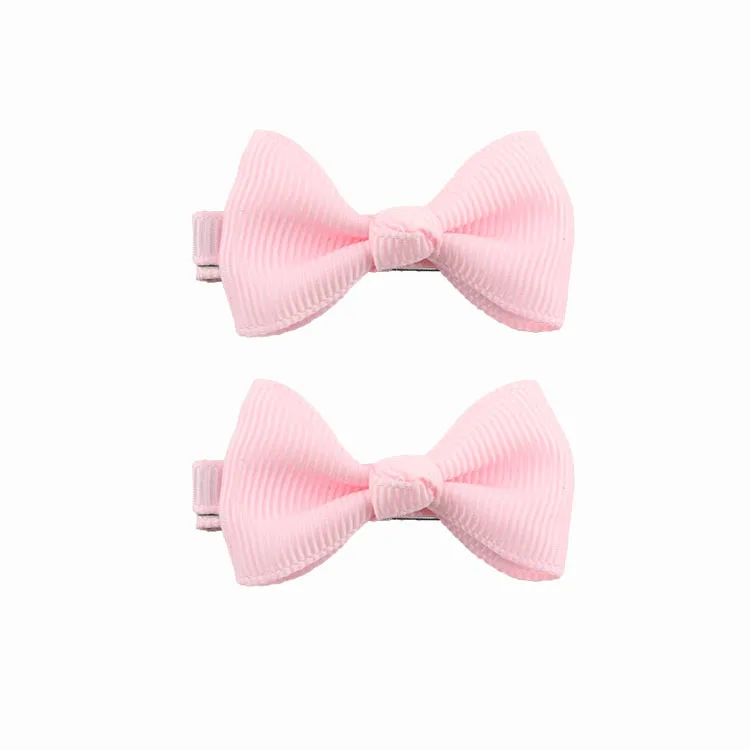 20 pink FASACC 2 шт. лента бантики для волос Зажимы для детей заколки для девочек детская заколка детские заколки для волос милые аксессуары для украшения волос - Цвет: 20 pink
