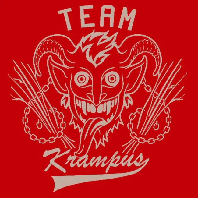 Высококачественная повседневная футболка с принтом новая командная KRAMPUS мужская