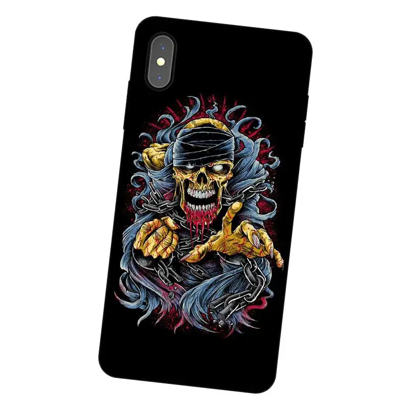 N253 художественный цветной черный силиконовый чехол для Apple iPhone 11 Pro XR XS Max X 8 7 6 6S Plus