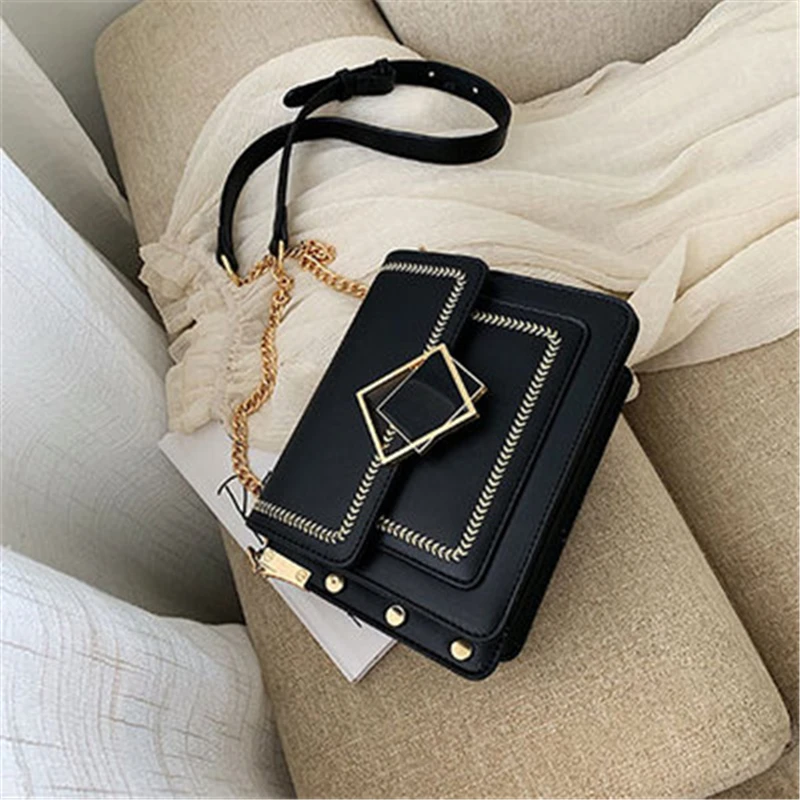 Женские кожаные сумки через плечо Bolso Mini зеленая сумка с цепочкой женские для