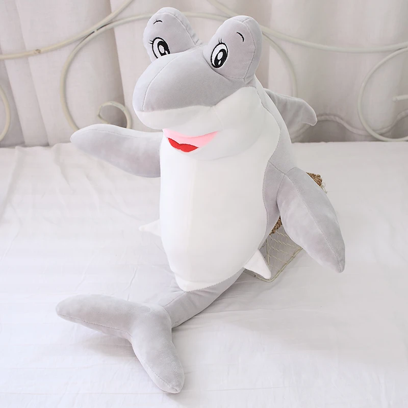 

New 1pc 60cm/90cm Giant Shark Plush Shark Whale Stuffed Fish Ocean Animals Kawaii Doll Toys For Children Kids Cartoon Toy