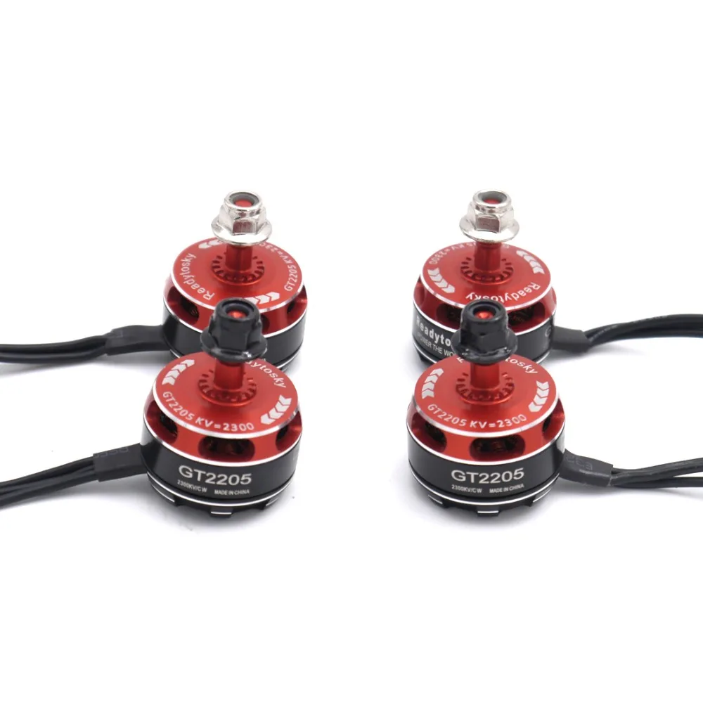 4x новейший GT2205 2205 2300KV бесщеточный двигатель 3 4S одножильный провод для ZMR250 Robocat 270