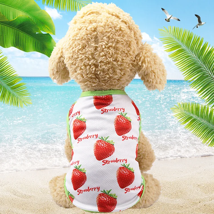 Spring And Summer Season Pet Supplies Dog Clothe Vest Cotton Material Cat Clothes Suitable For Small Medium Dogs | Дом и сад