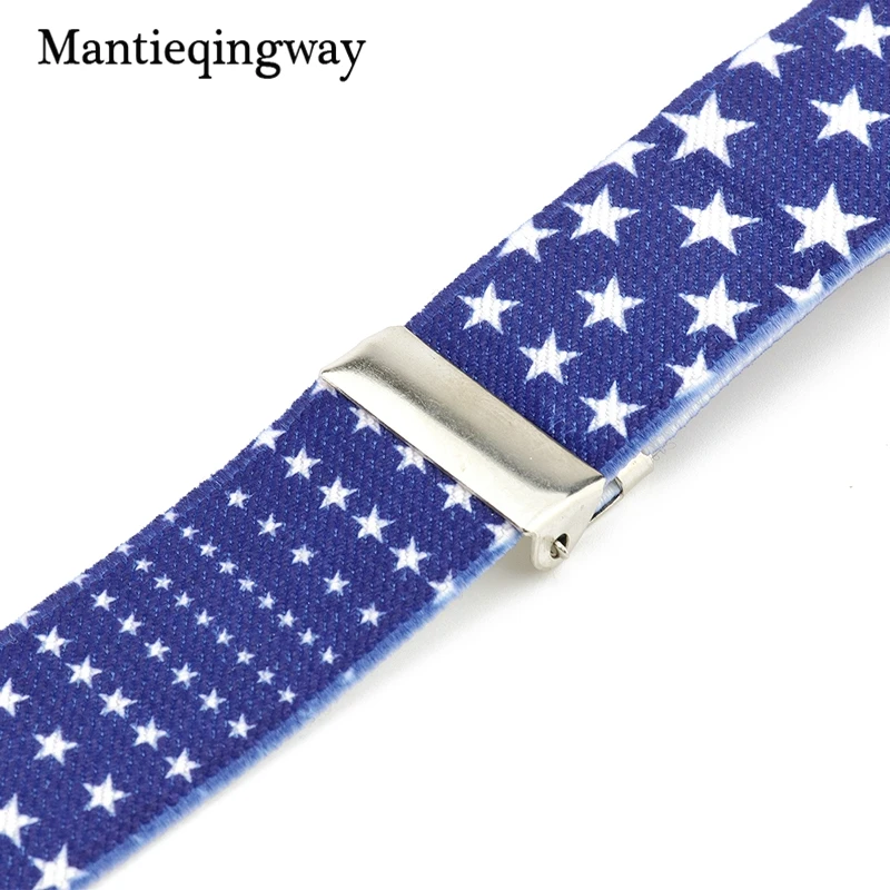 Mantieqingway/Повседневная футболка с пятиконечной звездой эластичные подтяжки для