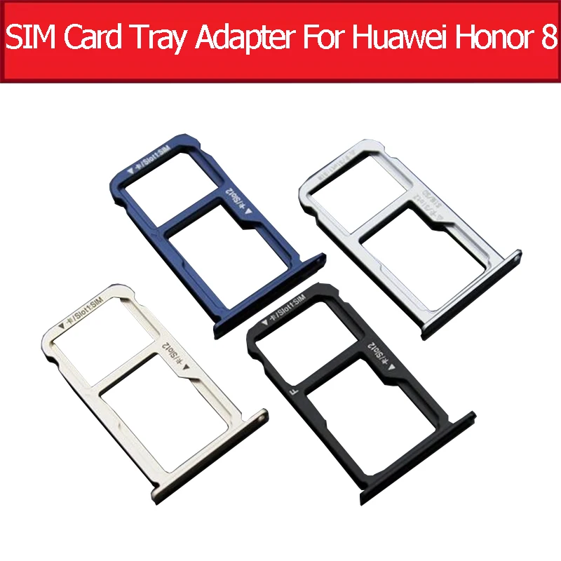 Micro SD и sim-карты лоток адаптер для Huawei Honor 8 FRD-AL00 AL10 DL00 L04 L09 L19 SIM и памяти лоток для чтения Держатель для ремонта