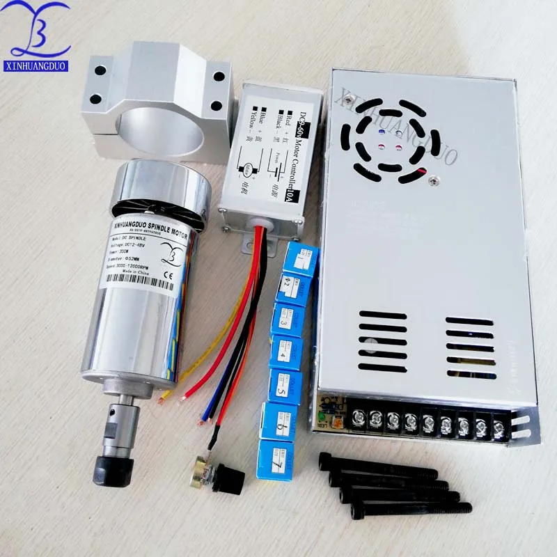 Cnc шпиндель 300 Вт с воздушным охлаждением Фрезерный двигатель и высокоскоростной