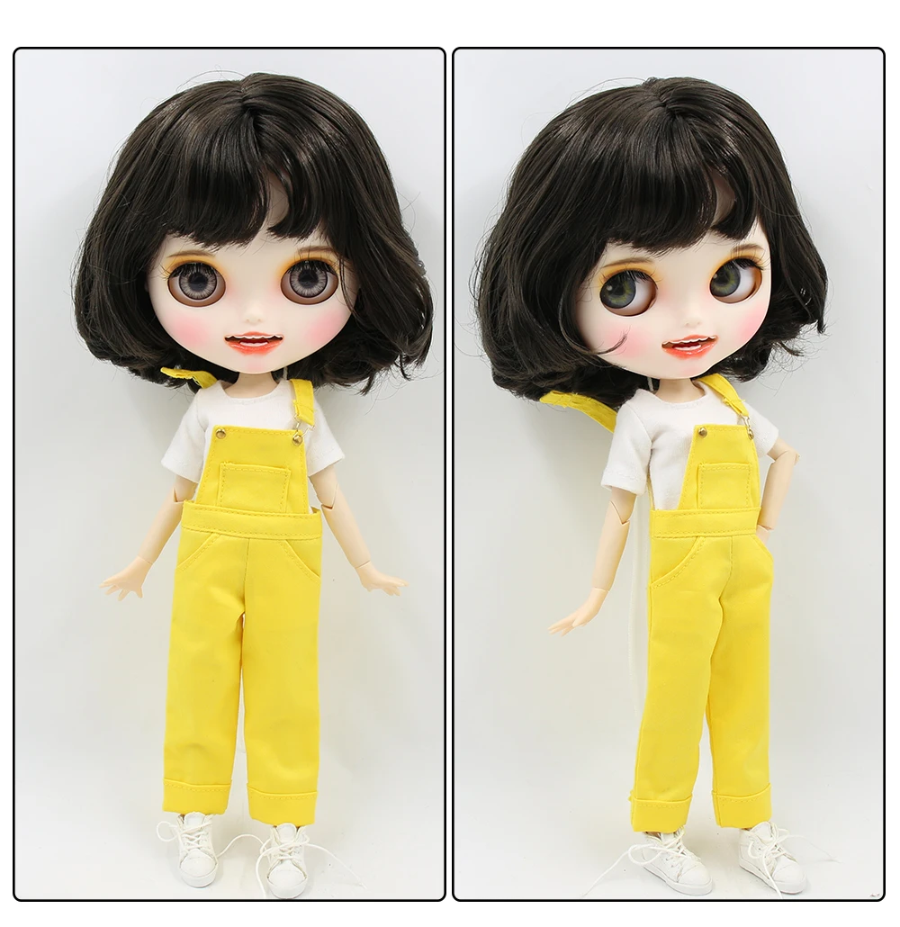 ICY factory шарнирная кукла blyth toy индивидуальные лица 30 см пользовательские куклы белая кожа сустава тела матовое лицо с зубами брови