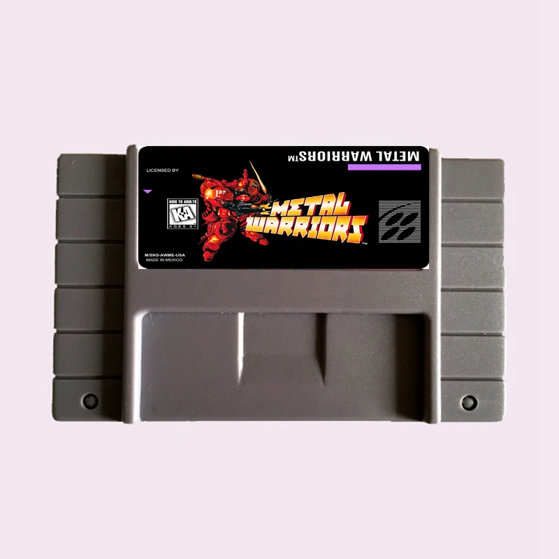 Высококачественная 16-битная металлическая игровая карта Warrior NTSC Big Gray для игровой