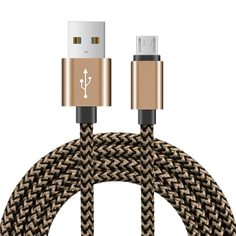 Gold 3 м 2 м 1 м все микро-usb для устройств на аndroid кабель для передачи данных для Xiaomi 3 4 7 Note 4X5 5A 6 6A samsung S6 S7 Note 2 4 5 Edge зарядка через usb кабели - Цвет: Gold