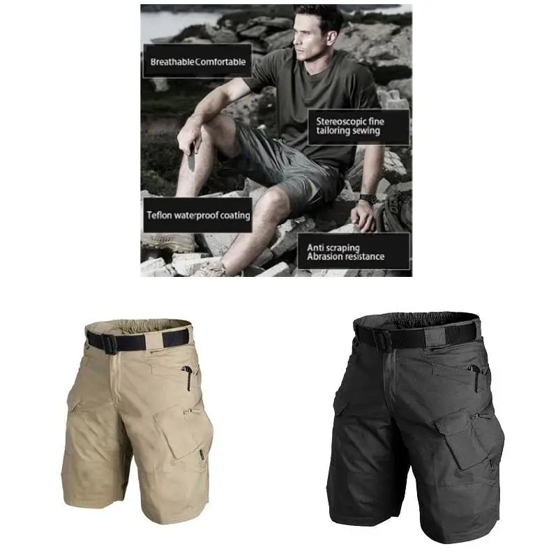 Men's Urban Military Cargo Shorts Cotton Outdoor Camo Short Pants FDC99 | Мужская одежда