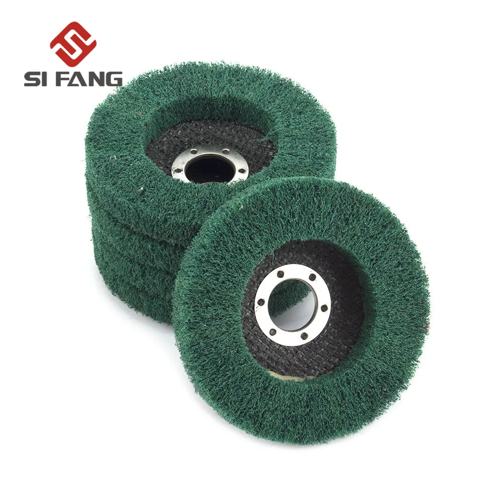 

4.5" 115mm Nylon Fiber Flap Polishing Wheel Disc 180 Grit For Angle Grinder For Wood Metal Buffing