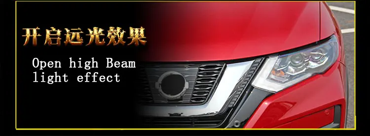 Автомобильный стильный светодиодный головной фонарь для Nissan X-Trail светодиодный фонарь для Rogue drl H7 hid Bi-Xenon объектив angel eye ближнего света