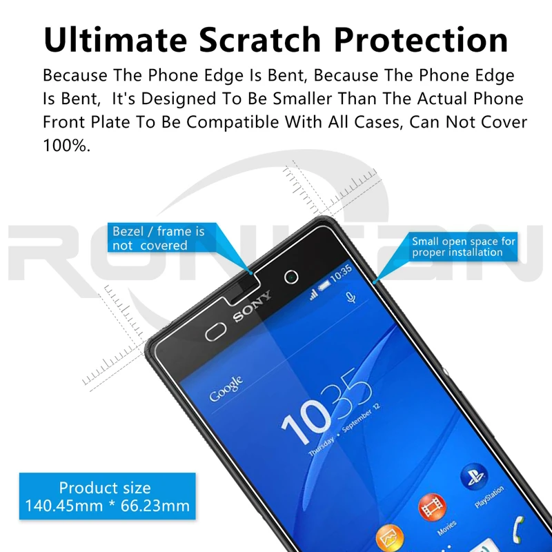 2 шт. ronican 2.5D закаленное Стекло для Sony Xperia Z3 Z4 Z5 компактный Z1 Z2 M2 M4 Aqua M5 Экран