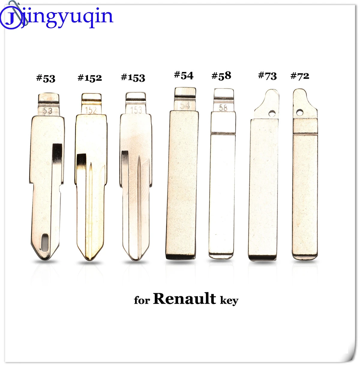 Полотно дистанционного ключа jingyuqin 10p #53 #54 #58 #72 #73 #152 #153 для Lada Renault Megan Dacia Clio Duster KD
